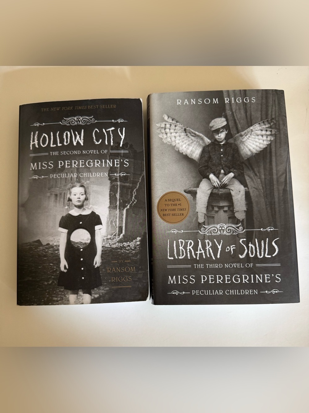 2 Book Bundle Miss Peregrine's Peculiar Children Library Of Souls And HollowCity